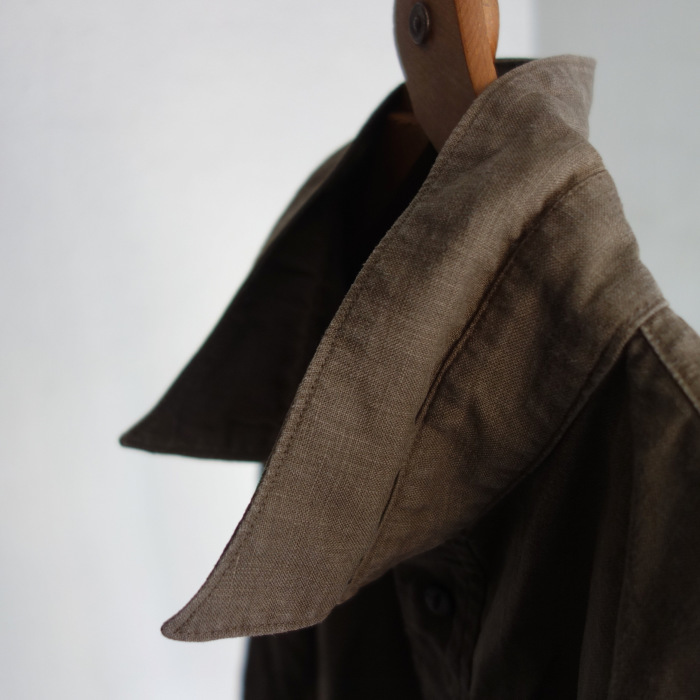 リネンドレス / classic linen tailor shirt_e0130546_15430851.jpg