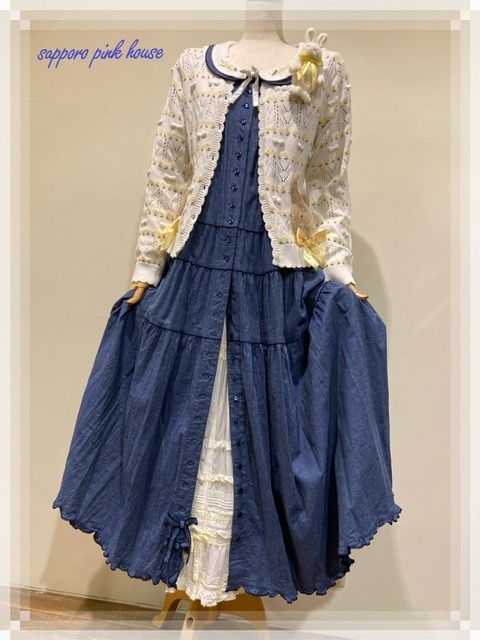 Pink House 奈良お気に入りコーデ ミモザ刺繍ワンピース 札幌路面店 Pinkhouse Ingeborg ときめきの宝石箱