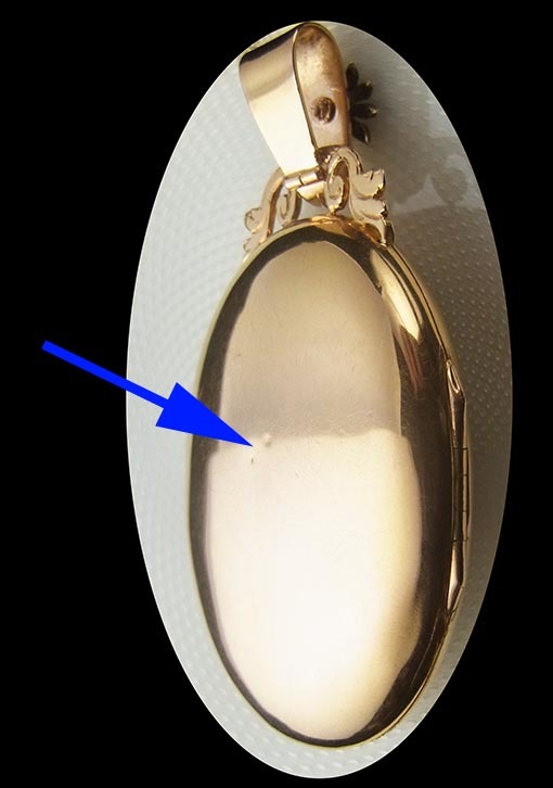 N.1393 ロケットペンダント 金銀のブーケ ナポレオン3世皇帝 N.1393 ロケットペンダント 金銀のブーケ ナポレオン3世皇帝