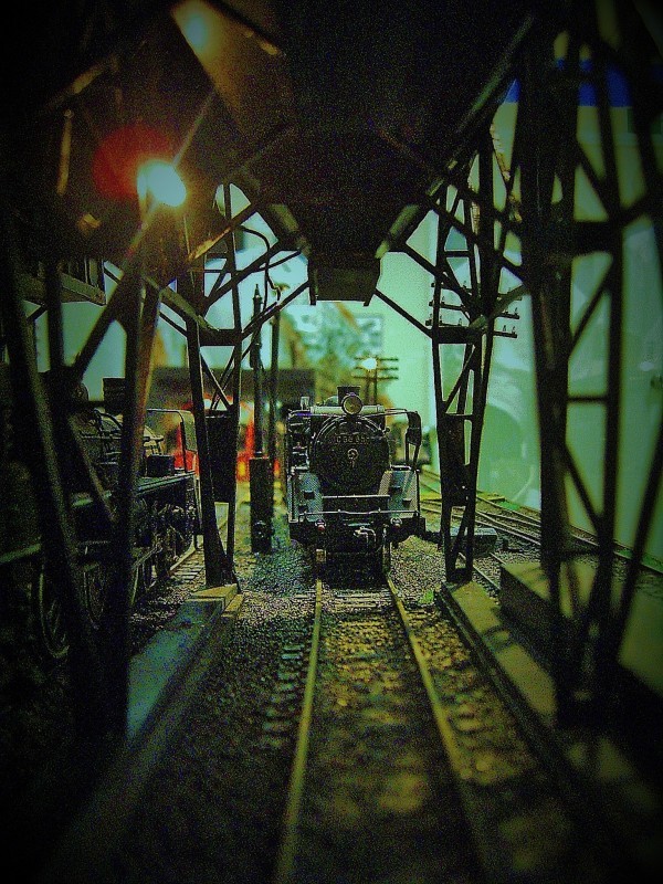 蒸気のいる情景 過去に製作いたしました機関区ジオラマより