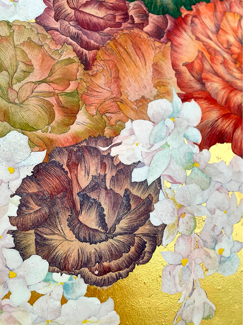 今週末2/7(日)まで【須波葵枝 日本画展〜はるをまつ】百花繚乱!春はそこまで来ています_a0017350_11193197.jpg