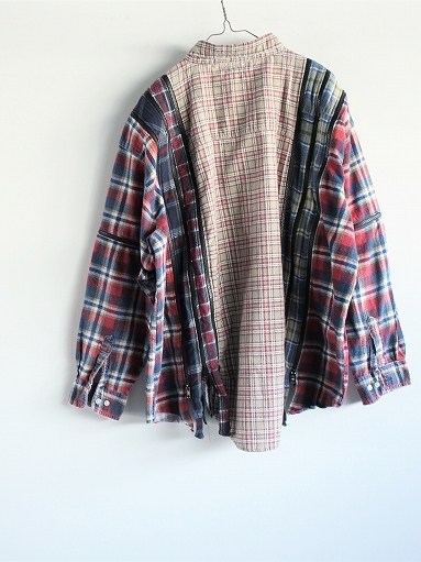 Rebuild By Needles　Flannel Shirt → 7 Cuts Zipped Wide Shirt_b0139281_12153768.jpg