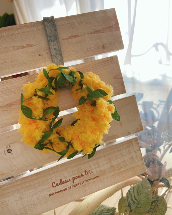 Mimosa crochet choichou💛🧡_f0017548_12110229.jpg