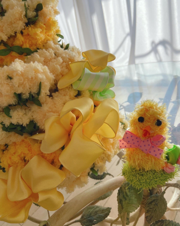 Mimosa crochet choichou💛🧡_f0017548_12110574.jpg