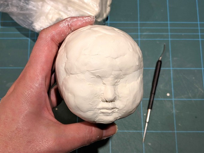 球体関節人形を作る 10 4 頭部の成形 朴念仁の艱苦