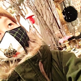 猫マスク&#128008;✨　きのこマスク&#127812;_b0178971_16204567.jpeg