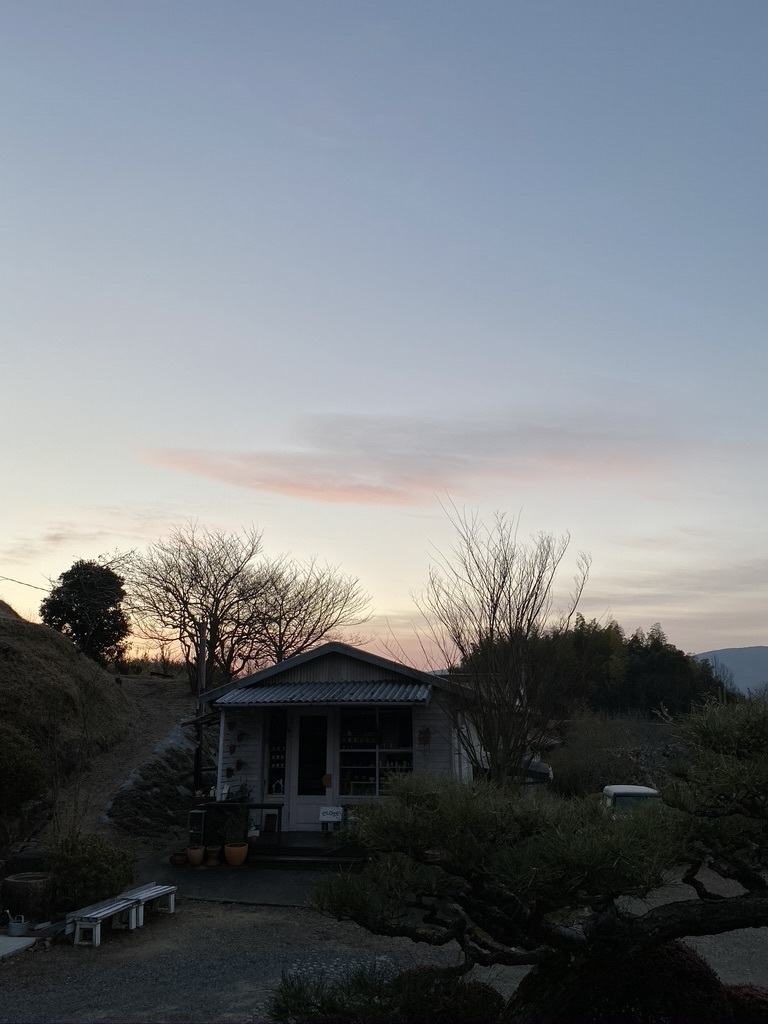 トタンのバケツと庭ホウキ ＆ 二月の美しい朝空_c0334574_19254022.jpeg