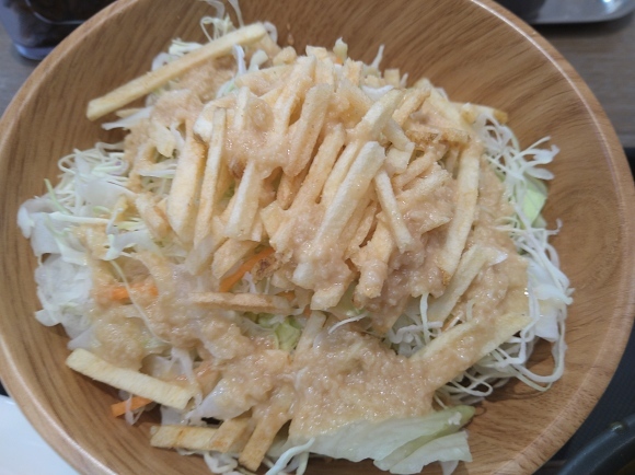 2/9 マイカリー食堂豊田店 プーパッポンカレー¥780+カリカリポテトサラダラッシーセット¥250_b0042308_15331368.jpg