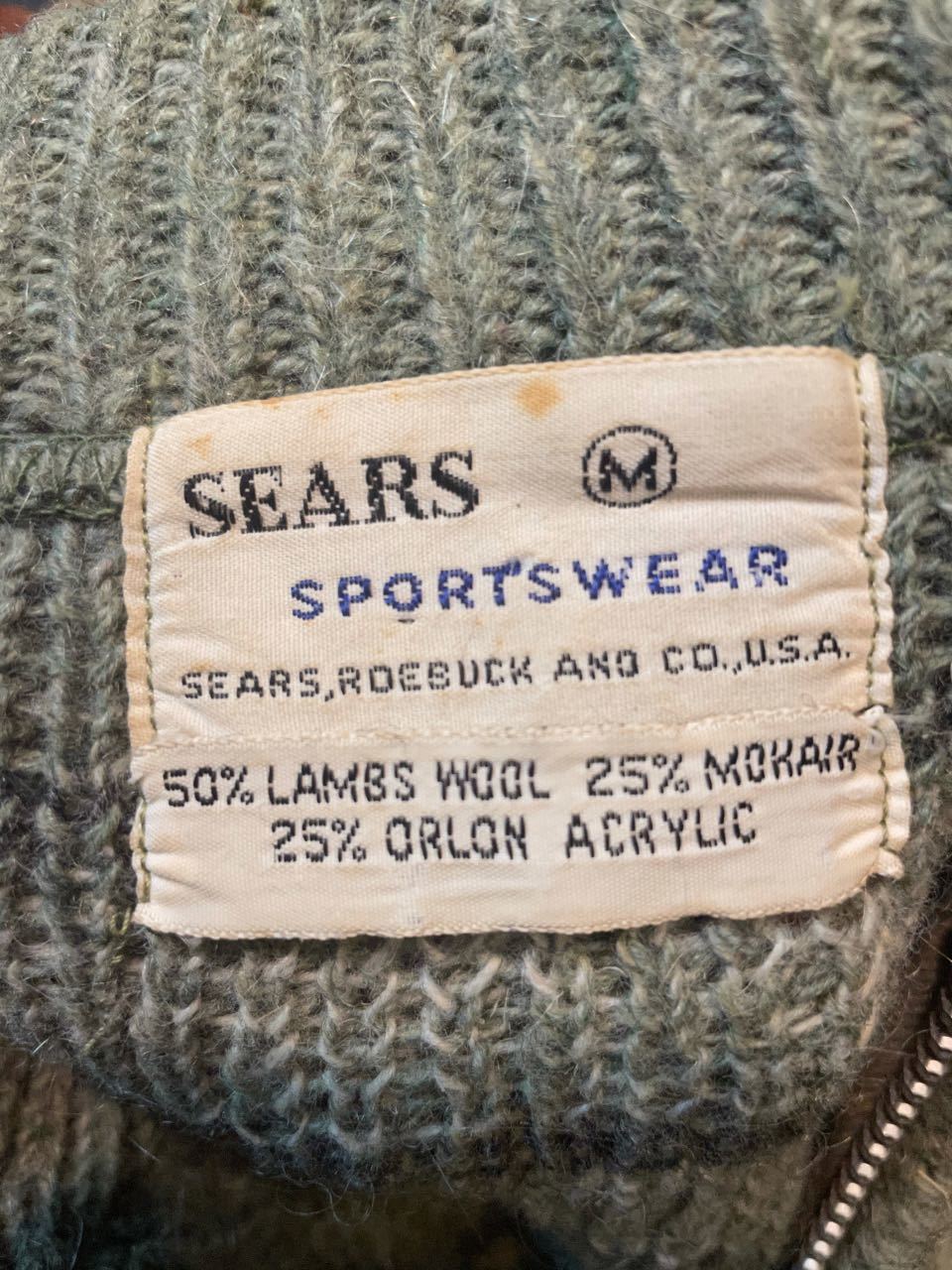 2月9日（火）入荷！６０s Sears 　Mohair zip up cardigan!_c0144020_14151488.jpg