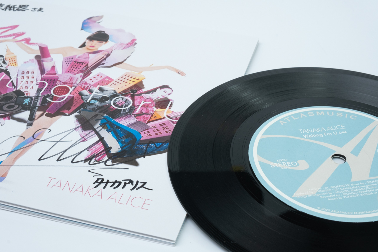 TANAKA ALICE 2nd. vinyl『Waiting For U』アナログ盤ジャケット_d0095746_17543550.jpg