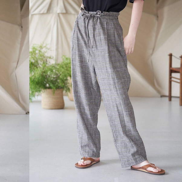 glen checked-tweed wide leg trousers_d0364239_19251658.jpg