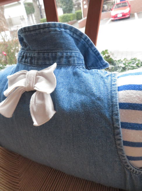 子供服からクッションを作りました モリス正規販売店のブライト_c0157866_17391979.jpg