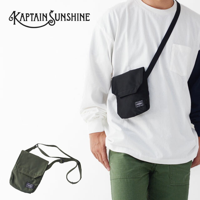 kaptain 浮か sunshine × PORTER トラベラーケース オリーブ