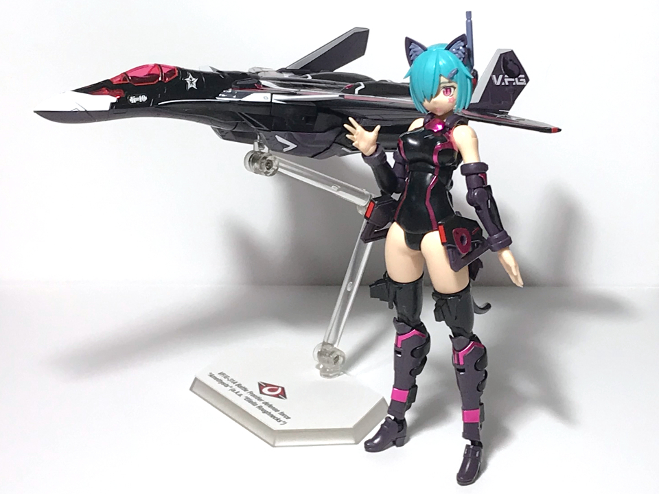 アオシマ V.F.G. VF-31A K-40 limited 黒猫ver.(完成) : サン アオシマ V.F.G. VF-31A K-40 limited 黒猫ver.(完成) : サン