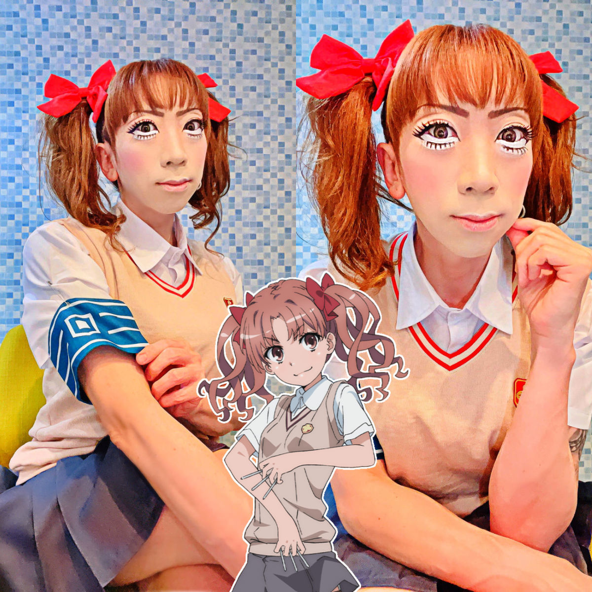 S76304-白井黒子 コスプレ アート 美少女 超大バスタオル 毛布
