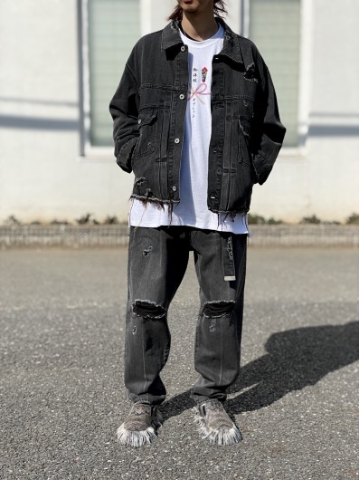 メール便に限り送料無料！！ doublet DESTROYED DENIM JACKET 23SS