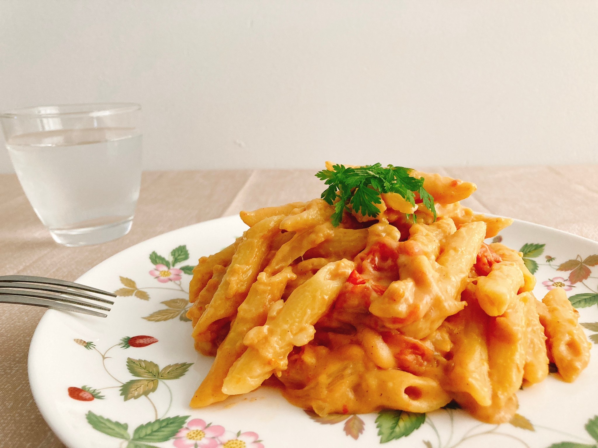 【雑穀料理】乳製品不使用なのにコクのある味わい!ヘルシークリームパスタの作り方・レシピ【米粉】_c0405952_16492770.jpg