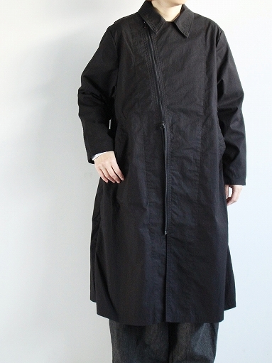 Porter Classic POPLIN RIDING COAT / BLACK : 『Bumpkins putting on