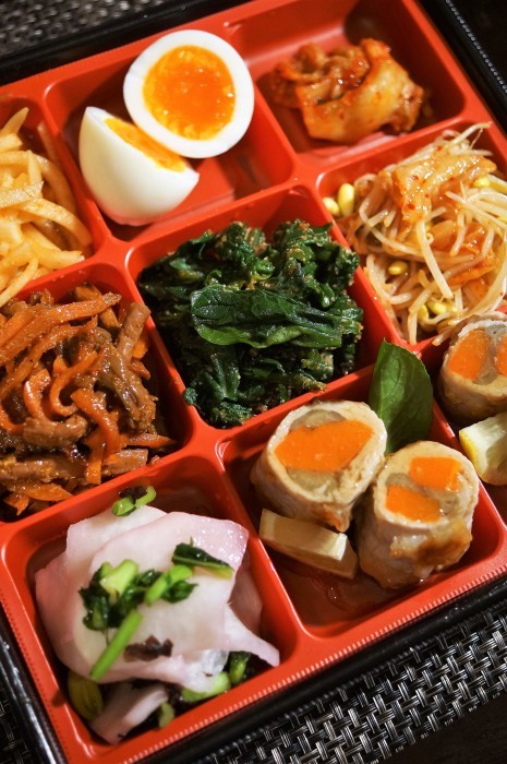 ■ランチセット【ナムルと肉巻きのセット・ビビンバ丼／肉巻き餡かけ】の２種作りました♪_b0033423_23481745.jpg