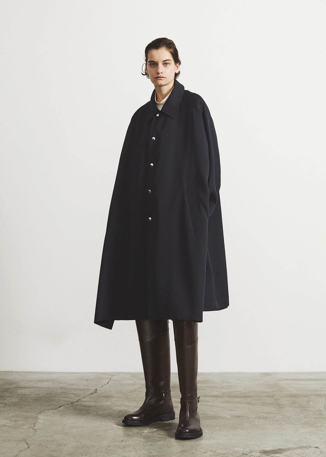 the clasik 22aw 別注bal collar poncho ポンチョ