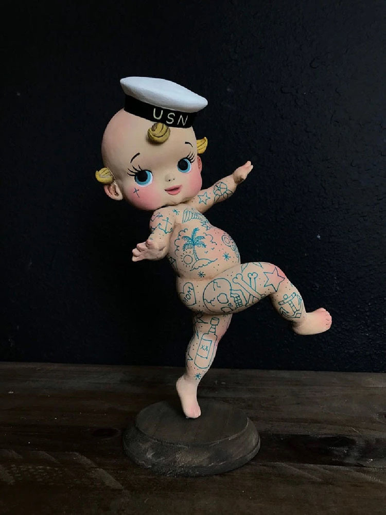 Kewpie Sailor art toy sculpture by Quyen Dinh_e0118156_05454275.jpg