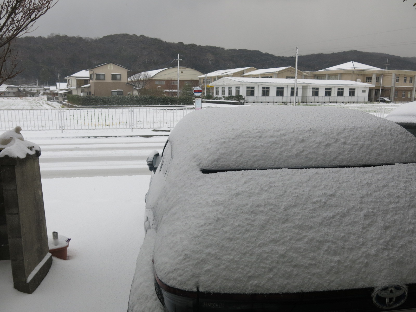 今冬3度目の大雪？となった国東半島 2021.02.17（木） : じなしの山歩