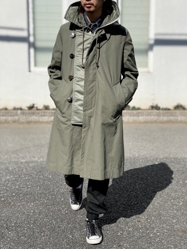 sacai OXFORD MILITARY COAT19AW サイズ3