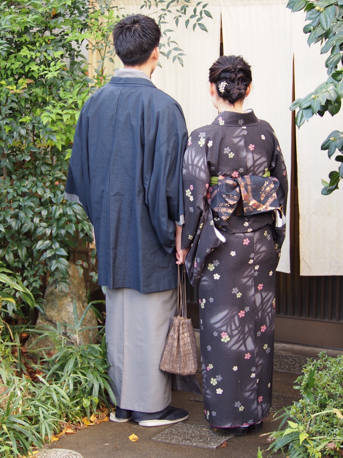 渋くてカッコいいお着物姿に 京都嵐山 着物レンタル 遊月 徒然日記