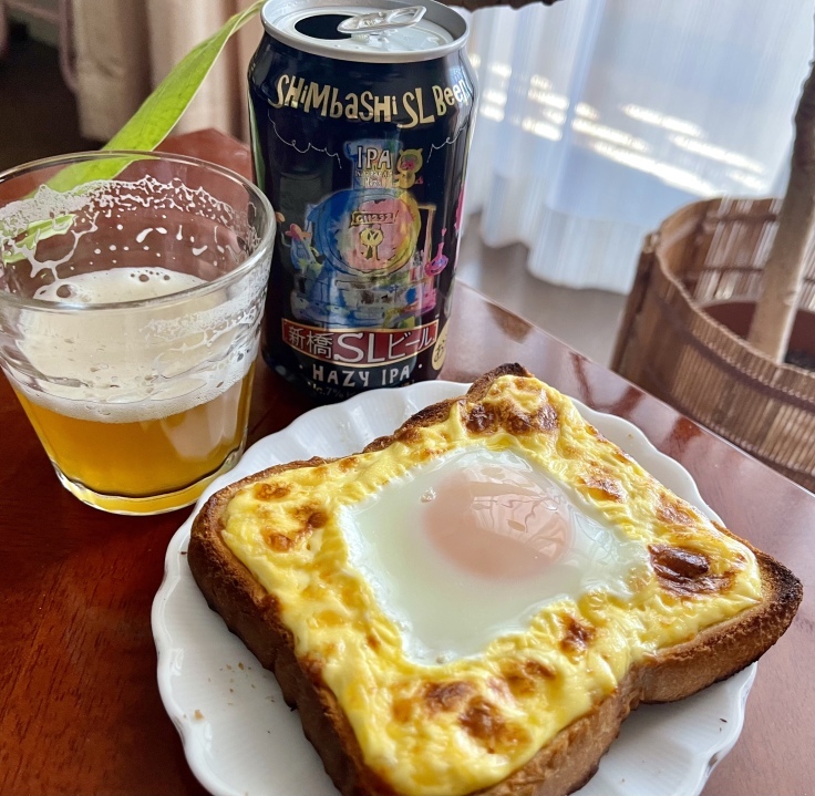 新橋slビール 祝日の朝ごはん よく飲むオバチャン 本日のメニュー