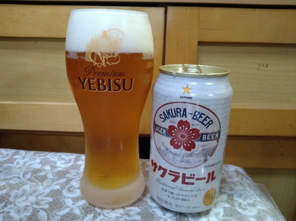 2/23夜勤明け サッポロサクラビール、Takara焼酎ハイボール梅割り、マルちゃん焼そばだし醤油味@自宅_b0042308_18050630.jpg