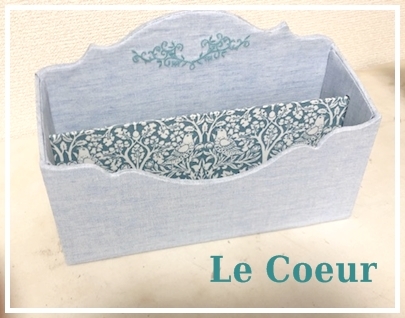 レッスン作品 レターラックとハートの刺繍入りBOX_f0305451_22445083.jpg