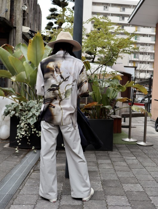 TAAKK 21SS BENT FLOWER SILK シルク シャツ サイズ1 TAAKK(ターク) / 21ss/BENT FLOWER SILK SHORT SLEEVE SHIRTS