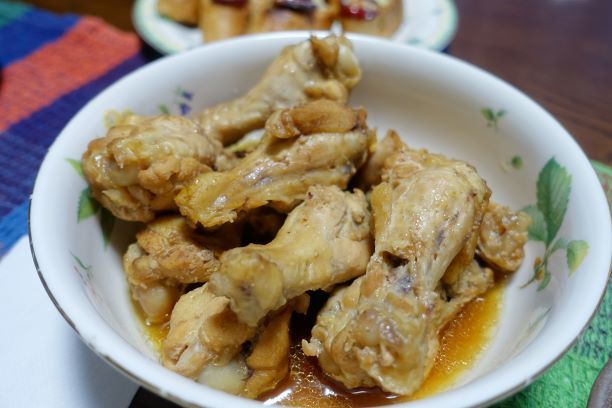 ある日のうちごはん(手羽元の煮物)_b0287241_06284086.jpg