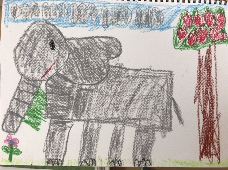 新年中 ぞうの絵 小学校受験絵画制作対策 東西線浦安駅徒歩２分の絵画教室 Atelier創 アトリエ ソウ のブログ