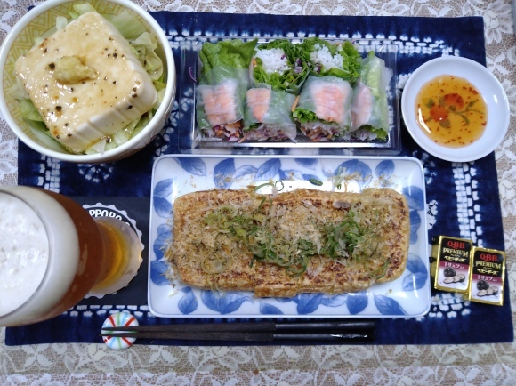3/4 サクラビール、Takara PREMIUM CAN TU-HI レモン、栃尾の油揚げ@自宅_b0042308_11201606.jpg