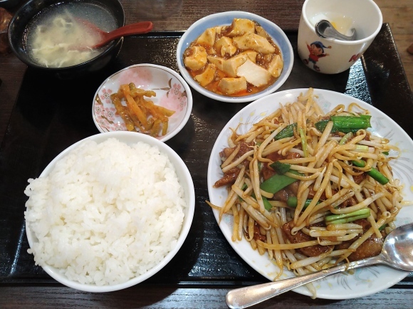 3/5 和来亭豊田店 レバニラ炒め定食￥750_b0042308_20112502.jpg