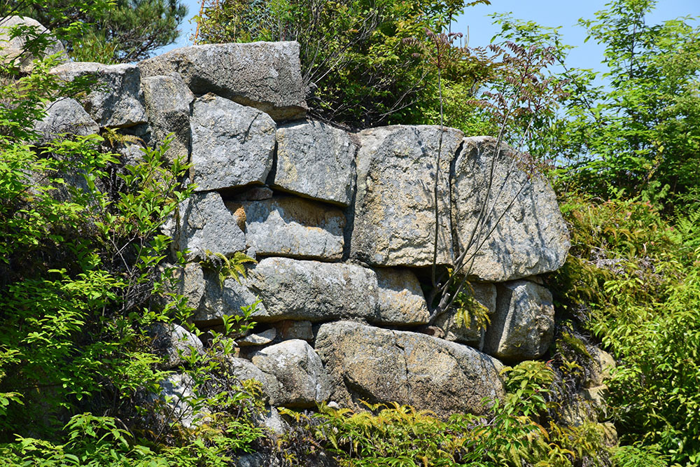 桃太郎伝説の地、鬼ノ城跡を歩く。 その6 <屏風折れ石垣>_e0158128_15250493.jpg