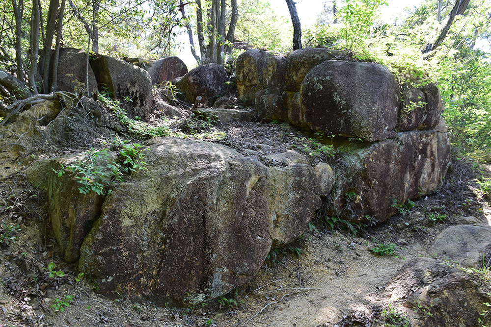 桃太郎伝説の地、鬼ノ城跡を歩く。 その7 <温羅旧跡~北門>_e0158128_17042638.jpg