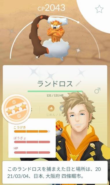 ランドロス 色違い 無色日記 ランドロス 色違い 無色日記
