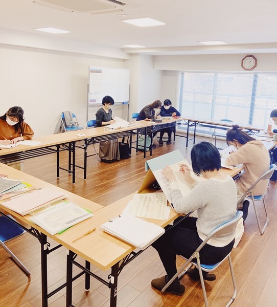 花束のリボンにカリグラフィー 2/25,2/27カリグラフィーレッスン_b0165872_21040926.jpeg