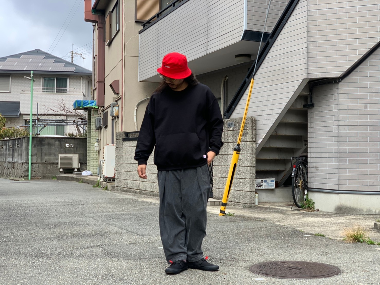 \"RELAX FIT\"<<muff pocket crew sweat>>Style~NORI~_c0167336_23093913.jpg