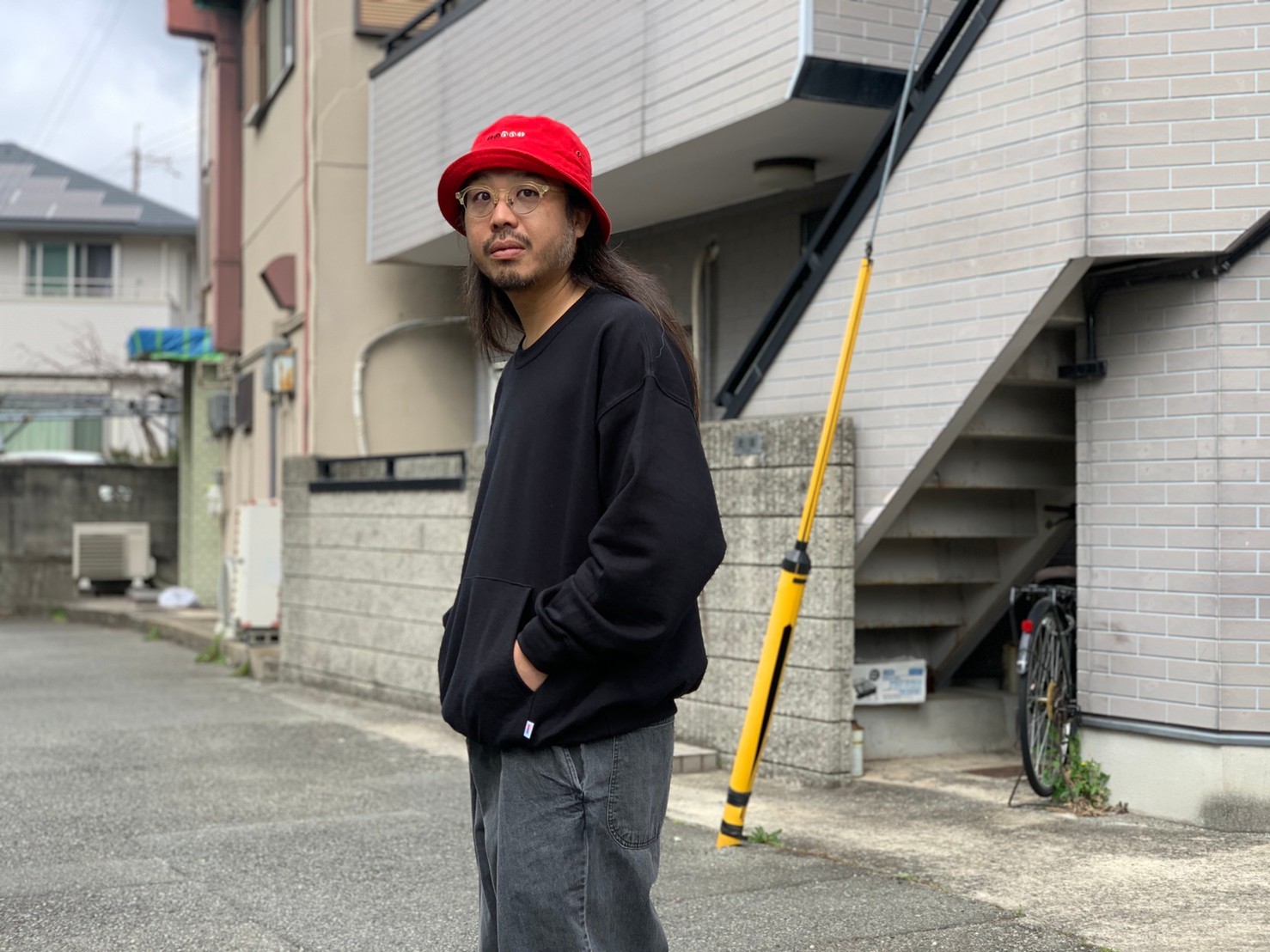 \"RELAX FIT\"<<muff pocket crew sweat>>Style~NORI~_c0167336_23103589.jpg