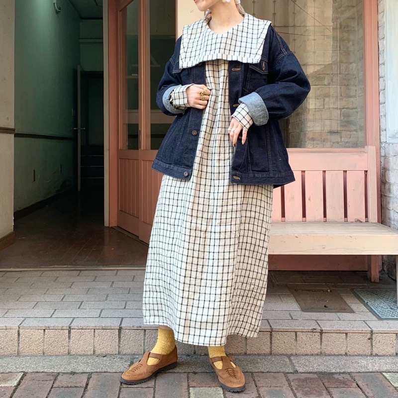 fig London 〉morning LINEN sailor dress : l'atelier du savon