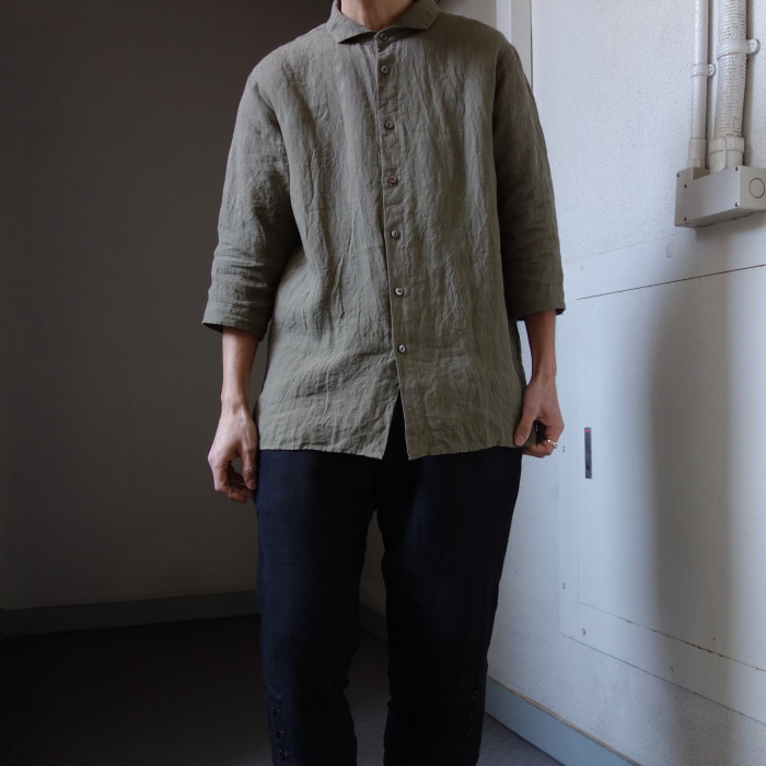 5月の製作 / french widespread belgium-linen shirt_e0130546_17092330.jpg