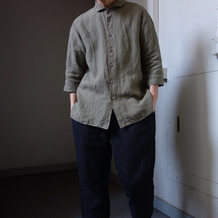 5月の製作 / french widespread belgium-linen shirt_e0130546_17101081.jpg