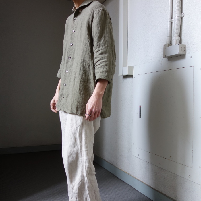 5月の製作 / french widespread belgium-linen shirt_e0130546_16332078.jpg