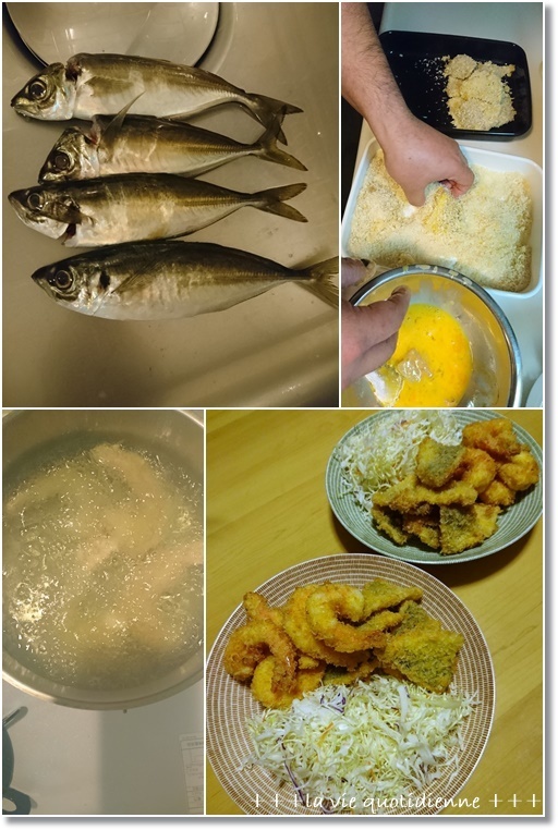 【今週の常備菜】ピーマン買いすぎた(笑)と久々のダンナさん食堂☆アジの釣果飯！_a0348473_06444005.jpg