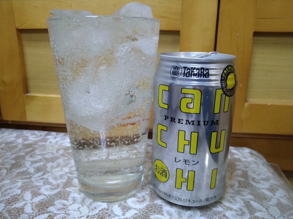 3/10 サッポロサクラビール、Takara CAN CHU HI PREMIUMレモン、お墨付きハイボール、蛸ブツ、赤西貝、焼うどんソース味@自宅_b0042308_17253245.jpg