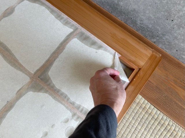 障子紙の張替え_e0097130_22015185.jpg