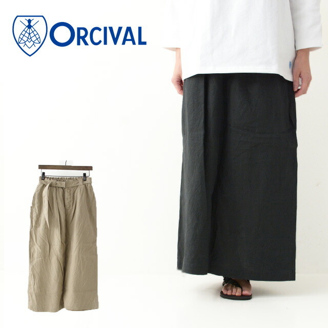 ORCIVAL [オーチバル・オーシバル] 40s LINEN CLOTH SKIRT [RC-5092 YLM] 40s リネン クロス スカート・LADY\'S _f0051306_14281996.jpg